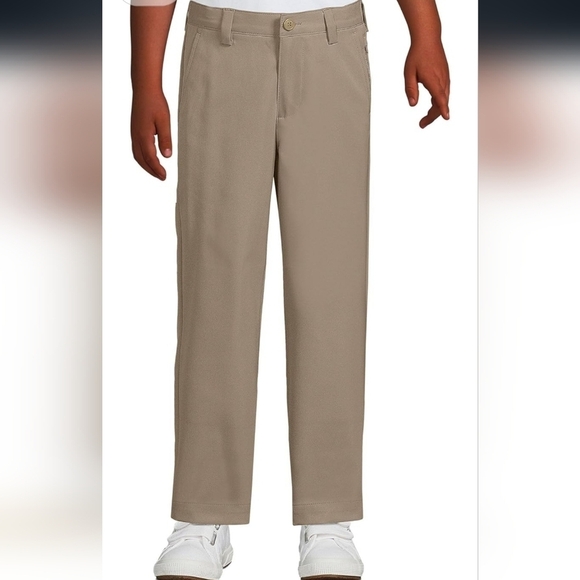 Lands End Khaki Boys Uniform Khaki Pants, sz 20 - Picture 1 of 10